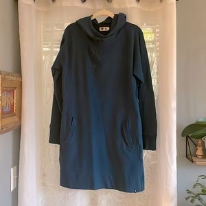 American Giant limited edition blue hoodie dress